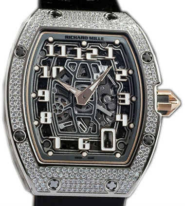 Review Richard Mille Replica RM67-01 EXTRA FLAT WITH DIAMOND-SET CASES AUTOMATIC watch - Click Image to Close